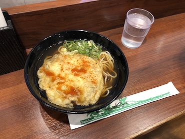 天ぷらえきそば（480円）