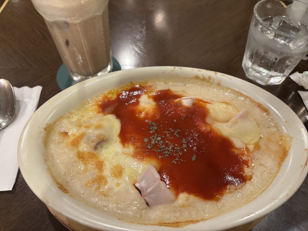 イカとエビのドリア