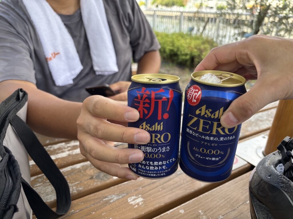 アサヒゼロで休憩