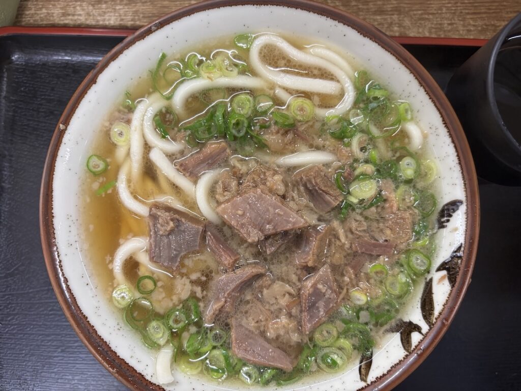 ぼっかけうどん（450円）