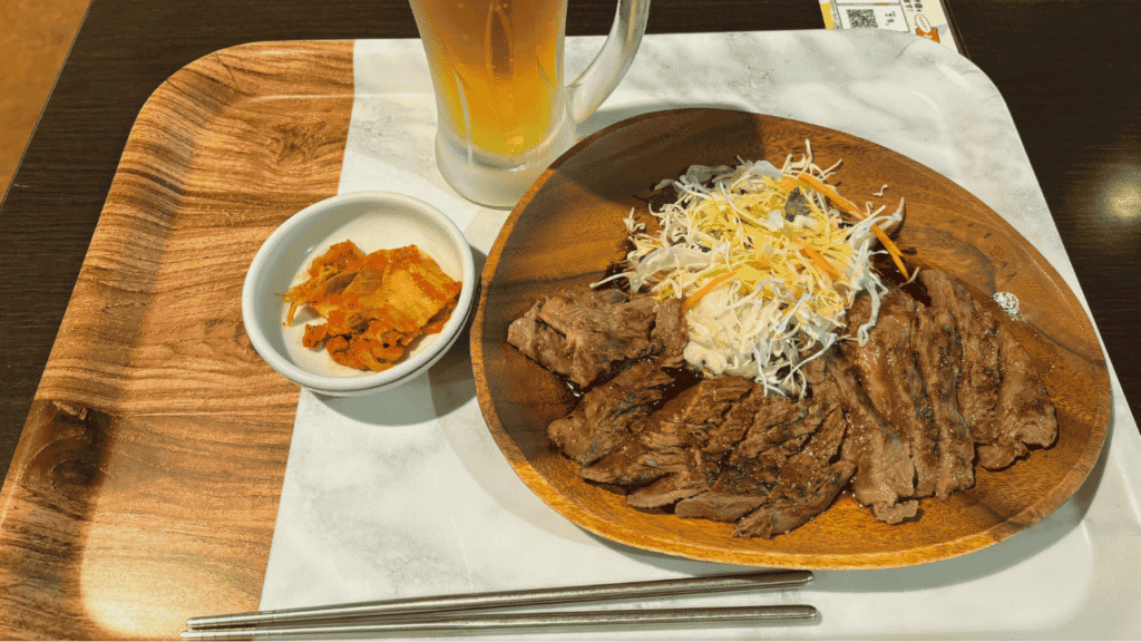 野球観戦前の腹ごしらえ