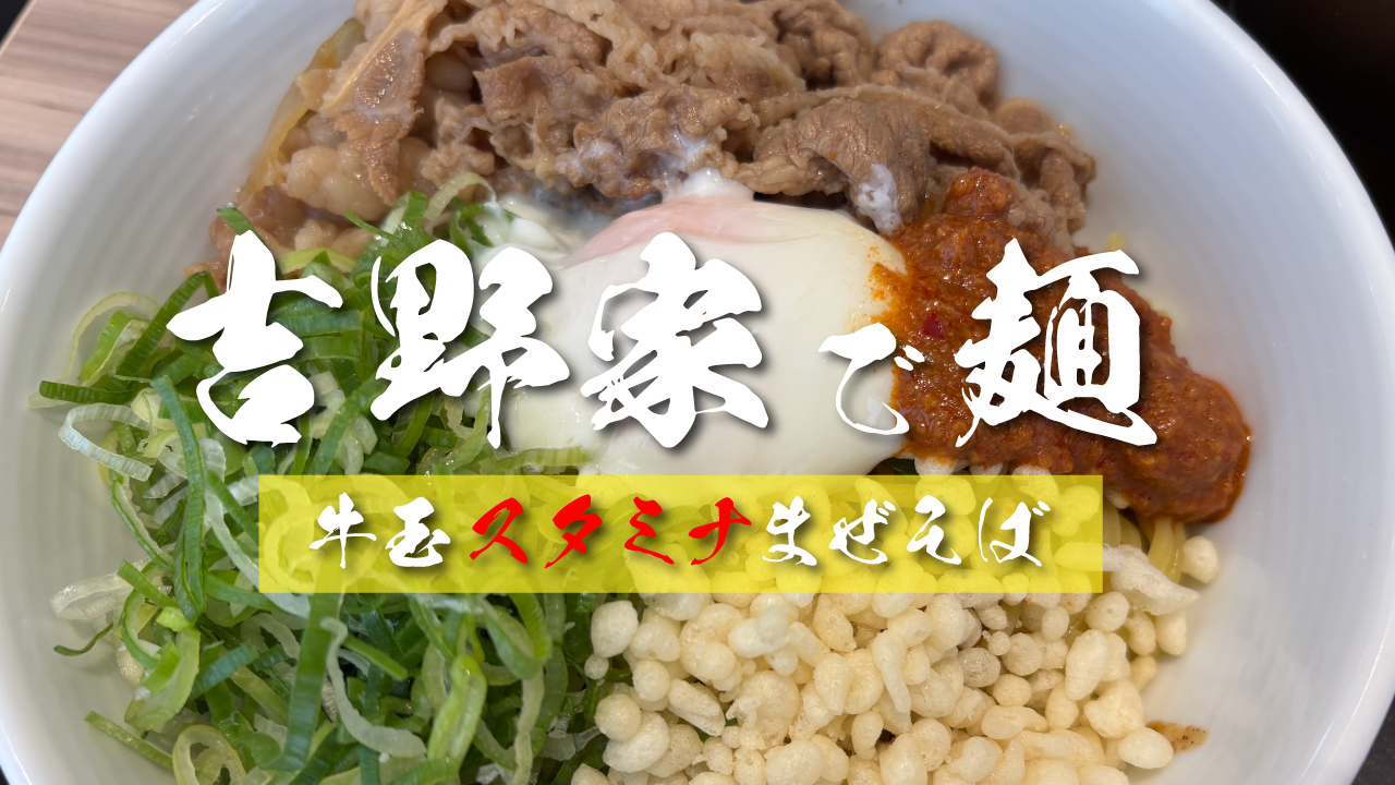 吉野家で麺