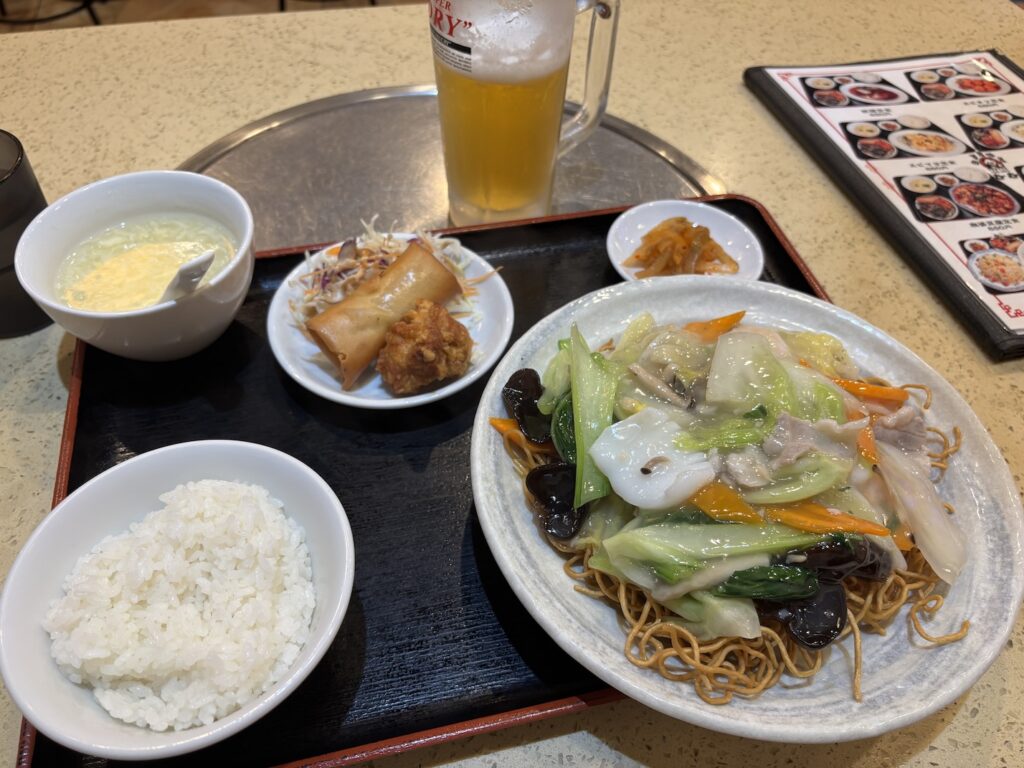 あんかけ焼きそば定食